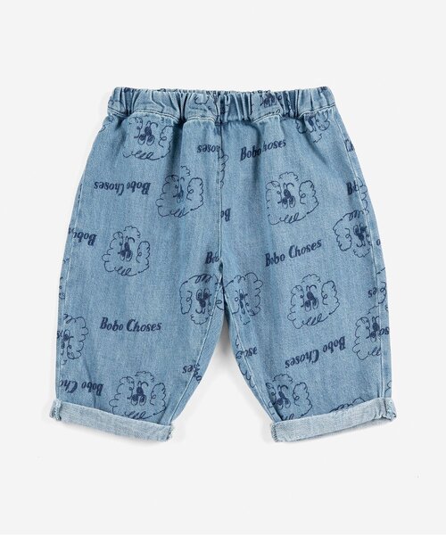 BOBO CHOSES(ボボショーズ)の「総柄Pickles The Dog 長パンツ・布帛【ベビー】(その他ベビーウェア・キッズ・ブルー・95/80)」の1枚目の写真