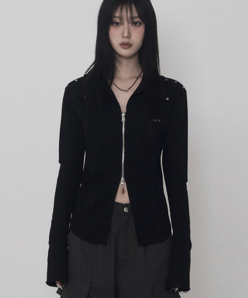ETRE AU SOMMET(エトレオソメ)の「デミジアイレットコルセットジャケット(ブラック)(その他アウター・レディース・その他・FREE)」の1枚目の写真