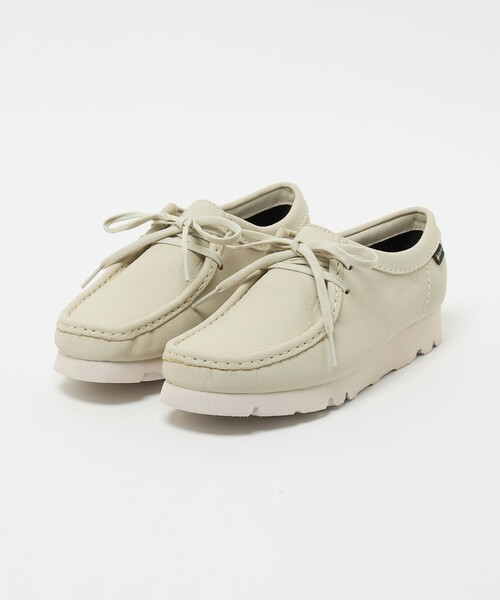 Clarks Originals（クラークスオリジナルズ）の「＜Clarks Originals＞レザー ワラビーブーツ ゴアテックス（ブーツ・レディース・オフホワイト・5/6/4）」の5枚目の写真