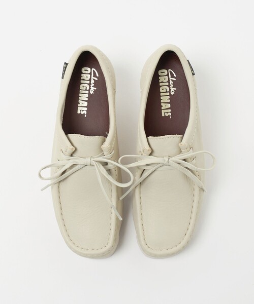 Clarks Originals（クラークスオリジナルズ）の「＜Clarks Originals＞レザー ワラビーブーツ ゴアテックス（ブーツ・レディース・オフホワイト・5/6/4）」の6枚目の写真