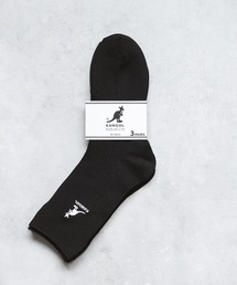 KANGOL（カンゴール）の「KANGOL カンゴール W's 3P ミドル丈スクールリブソックス/ワンポイント刺繍靴下（ソックス/靴下）」