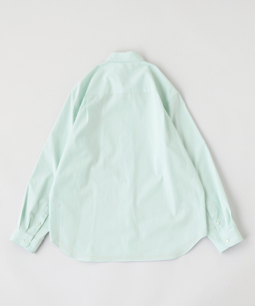 ATON(エイトン)の「ATON(エイトン)WASHED OXFORD LOOSE FIT SHIRT(シャツ/ブラウス・メンズ・ボルドー/ダークグリーン・6/4/2)」の3枚目の写真