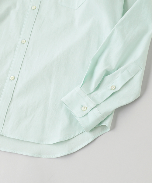 ATON(エイトン)の「ATON(エイトン)WASHED OXFORD LOOSE FIT SHIRT(シャツ/ブラウス・メンズ・ボルドー/ダークグリーン・6/4/2)」の4枚目の写真