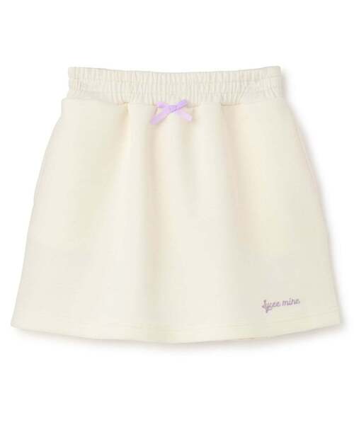 Lycee mine（リセマイン）の「【スクール対応】【パフスウェット】スカート(インパン付)（スカート・キッズ・アイボリー/サックスブルー/ブラック・150cm/130cm/120cm/140cm/100cm/110cm）」の4枚目の写真