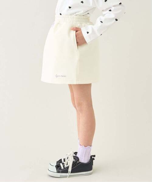 Lycee mine（リセマイン）の「【スクール対応】【パフスウェット】スカート(インパン付)（スカート・キッズ・アイボリー/サックスブルー/ブラック・150cm/130cm/120cm/140cm/100cm/110cm）」の16枚目の写真