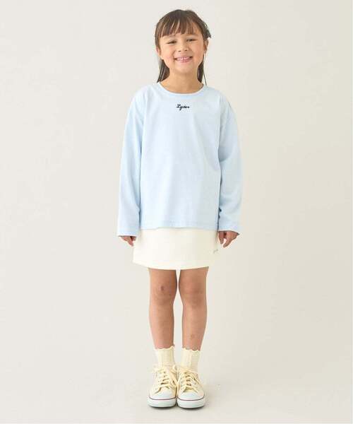 Lycee mine（リセマイン）の「【スクール対応】【パフスウェット】スカート(インパン付)（スカート・キッズ・アイボリー/サックスブルー/ブラック・150cm/130cm/120cm/140cm/100cm/110cm）」の18枚目の写真