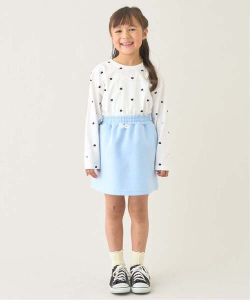 Lycee mine（リセマイン）の「【スクール対応】【パフスウェット】スカート(インパン付)（スカート・キッズ・アイボリー/サックスブルー/ブラック・150cm/130cm/120cm/140cm/100cm/110cm）」の21枚目の写真