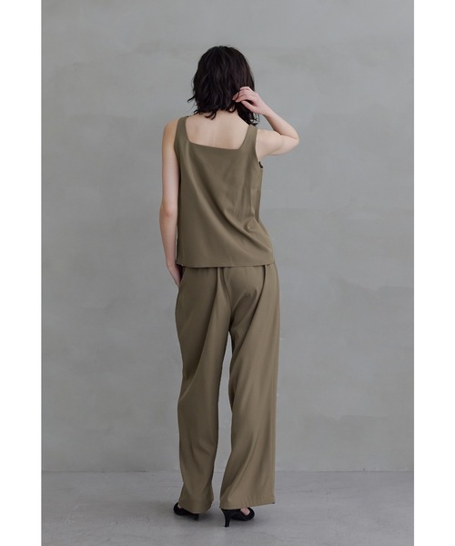 niana(ニアナ)の「オーガンザペプラムトップスセットアップドレス 3点セット セパレート パンツドレス 結婚式 二次会 同窓会 セレモニー パーティードレス オケージョンドレス お呼ばれ(パンツドレス・レディース・ブルー/ベージュ/ブラック×グレー・S/M/L)」の17枚目の写真