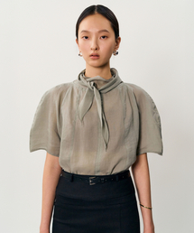 MAYVERU（メイバーユー）の「Yuno Tie blouse _ Mint（シャツ/ブラウス）」