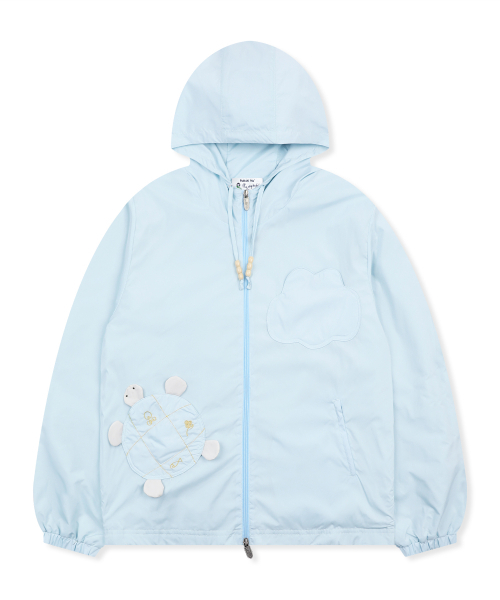 RuNaKi'Hu'(ルナキフ)の「WXJ040 カメオトフリルウィンドブレーカー (SKY BLUE)(ナイロンジャケット・レディース・その他・1/2)」の4枚目の写真