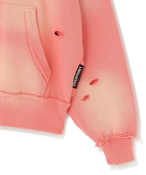 over print(オーバープリント)の「overprint/オーバープリント/PATCH Hoodie(パーカー・レディース・ブラック/ピンク・M/L/S)」の6枚目の写真