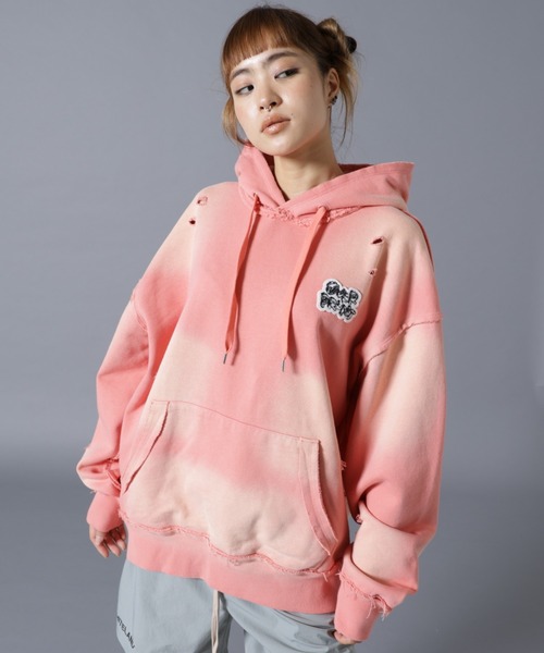 over print(オーバープリント)の「overprint/オーバープリント/PATCH Hoodie(パーカー・レディース・ブラック/ピンク・M/L/S)」の20枚目の写真