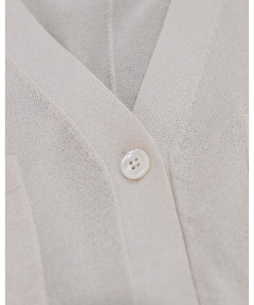 Marilyn Moon(マリリンムーン)の「16G paper knit cocoon sleeve cardigan(カーディガン/ボレロ・レディース・サックスブルー/オレンジ系その他/オフホワイト/ブラック・FREE)」の17枚目の写真