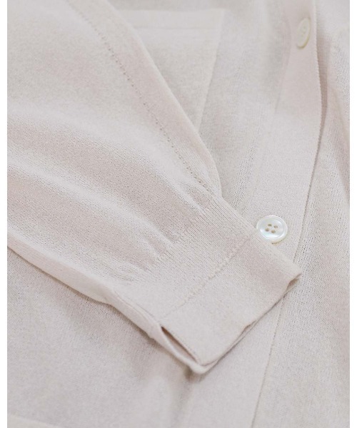 Marilyn Moon(マリリンムーン)の「16G paper knit cocoon sleeve cardigan(カーディガン/ボレロ・レディース・サックスブルー/オレンジ系その他/オフホワイト/ブラック・FREE)」の19枚目の写真