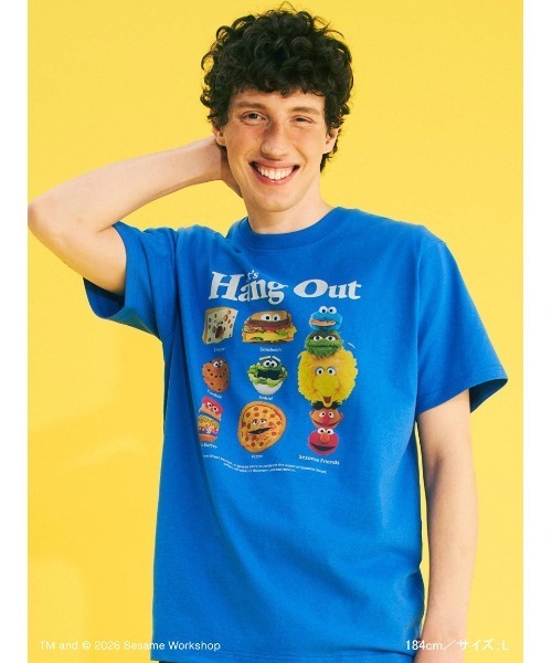 SESAME STREET(セサミストリート)の「【UNISEX】プリントTシャツ(PICNIC)(Tシャツ/カットソー・レディース・ブルー/ホワイト/ブラウン・M/L)」の19枚目の写真