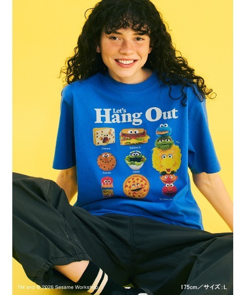 SESAME STREET(セサミストリート)の「【UNISEX】プリントTシャツ(PICNIC)(Tシャツ/カットソー・レディース・ブルー/ホワイト/ブラウン・M/L)」の18枚目の写真
