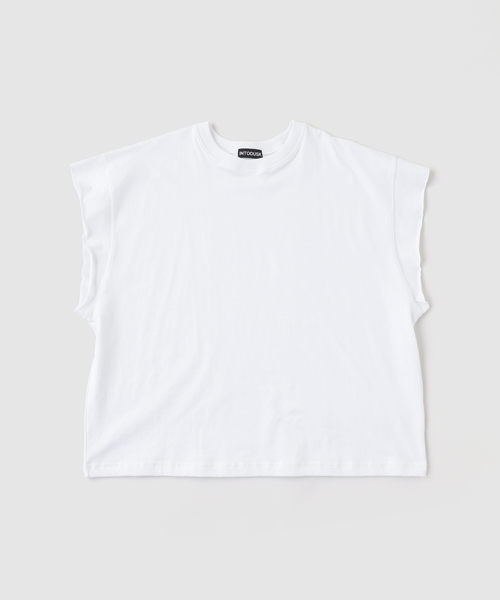 WISM(ウィズム)の「INTODUSK / イントゥダスク CUT OFF TEE(Tシャツ/カットソー・メンズ・ホワイト・X-LARGE/LARGE/MEDIUM)」の1枚目の写真