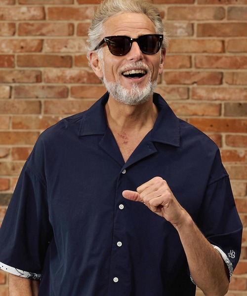 Maison code 13(メゾンコードサーティーン)の「mhs2584-cool material bandana open collar shirts オープンカラーシャツ(M26S-14)(シャツ/ブラウス・メンズ・ネイビー/ブラック・S/M/L)」の12枚目の写真