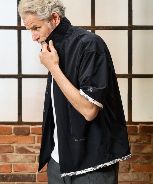 Maison code 13(メゾンコードサーティーン)の「mhs2584-cool material bandana open collar shirts オープンカラーシャツ(M26S-14)(シャツ/ブラウス・メンズ・ネイビー/ブラック・S/M/L)」の17枚目の写真
