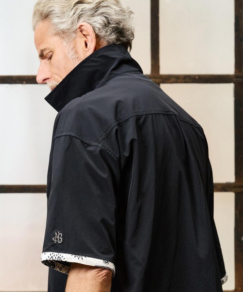 Maison code 13(メゾンコードサーティーン)の「mhs2584-cool material bandana open collar shirts オープンカラーシャツ(M26S-14)(シャツ/ブラウス・メンズ・ネイビー/ブラック・S/M/L)」の18枚目の写真