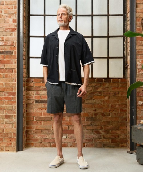 Maison code 13(メゾンコードサーティーン)の「mhs2584-cool material bandana open collar shirts オープンカラーシャツ(M26S-14)(シャツ/ブラウス・メンズ・ネイビー/ブラック・S/M/L)」の19枚目の写真