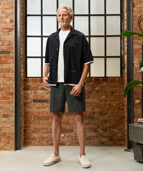 Maison code 13(メゾンコードサーティーン)の「mhs2584-cool material bandana open collar shirts オープンカラーシャツ(M26S-14)(シャツ/ブラウス・メンズ・ネイビー/ブラック・S/M/L)」の21枚目の写真