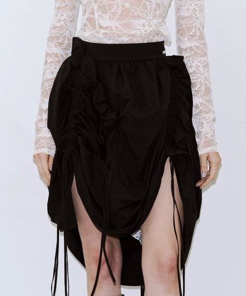 JOSE MOON（ジョゼムーン）の「BUTTE BALLOON SKIRT/ビュートバルーンスカート（スカート・レディース・ブラック/ホワイト・38/36）」の2枚目の写真