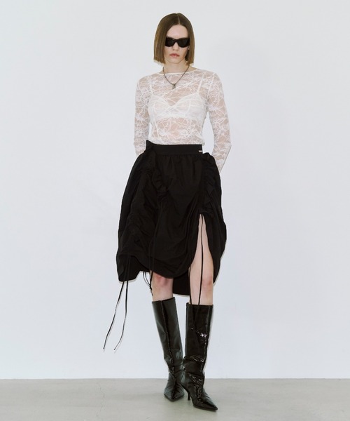 JOSE MOON（ジョゼムーン）の「BUTTE BALLOON SKIRT/ビュートバルーンスカート（スカート・レディース・ブラック/ホワイト・38/36）」の11枚目の写真