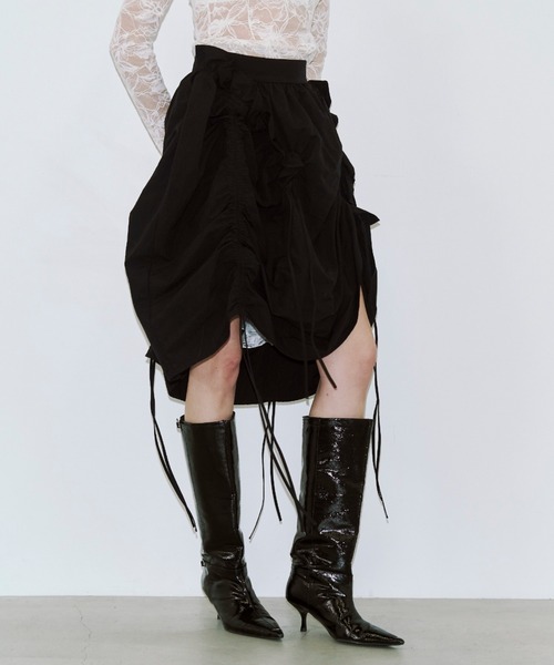 JOSE MOON（ジョゼムーン）の「BUTTE BALLOON SKIRT/ビュートバルーンスカート（スカート・レディース・ブラック/ホワイト・38/36）」の8枚目の写真