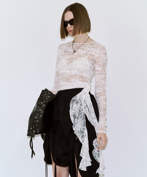 JOSE MOON（ジョゼムーン）の「BUTTE BALLOON SKIRT/ビュートバルーンスカート（スカート・レディース・ブラック/ホワイト・38/36）」の13枚目の写真