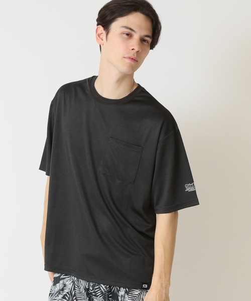 ARCADE(アーケード)の「汗をかいてもすぐ乾く!DRY抗菌防臭 速乾 半袖ポケット付きTシャツ GYMTEC(Tシャツ/カットソー・メンズ・ブラック/グレー/チャコール/ホワイト・L/LL/M)」の2枚目の写真