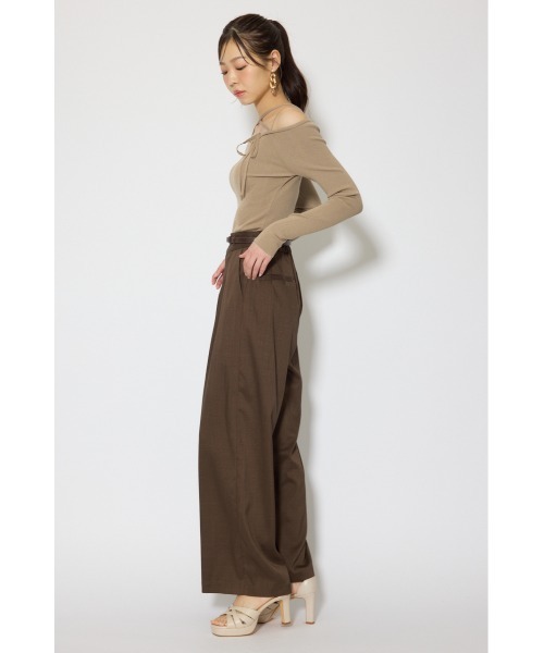 rienda(リエンダ)の「ストリングタイトニットトップス 春服(ニット/セーター・レディース・ブラック/ライトブルー/ベージュ・FREE)」の6枚目の写真