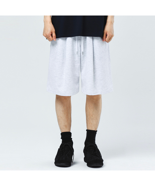S'EST（エスイーエスティー）の「バミューダワイドフィットワンタックトレーニングショートパンツ - ホワイトメランジ（その他パンツ・メンズ・その他/ホワイト・LARGE/MEDIUM/X-LARGE）」の2枚目の写真