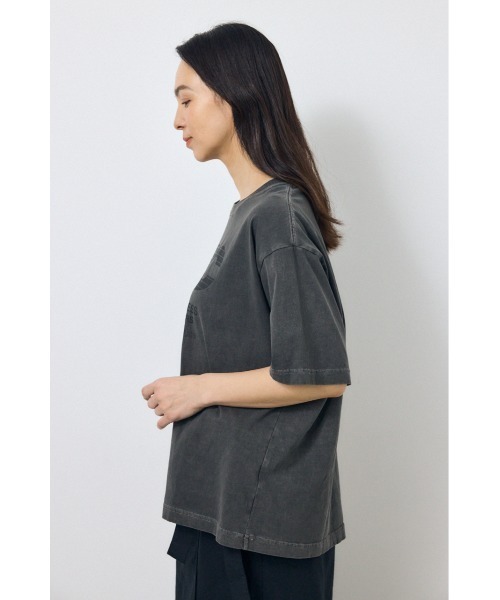 AZUL by moussy(アズールバイマウジー)の「NACピグメントプリントTシャツ(Tシャツ/カットソー・レディース・ベージュ/ライトブラック/オフホワイト・FREE)」の22枚目の写真