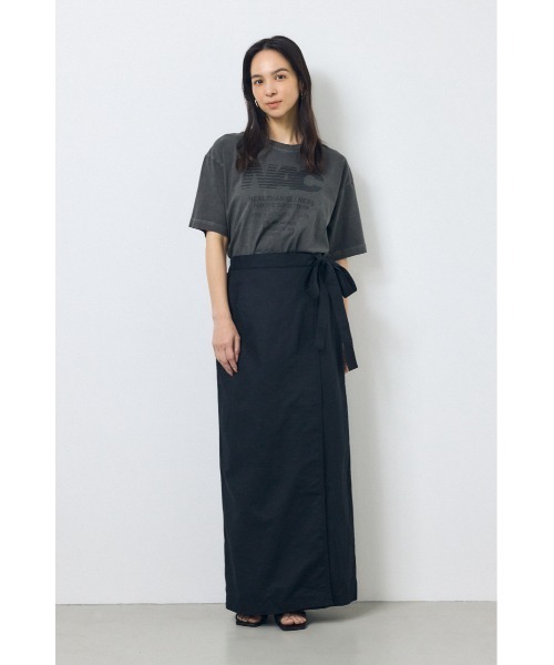 AZUL by moussy(アズールバイマウジー)の「NACピグメントプリントTシャツ(Tシャツ/カットソー・レディース・ベージュ/ライトブラック/オフホワイト・FREE)」の5枚目の写真