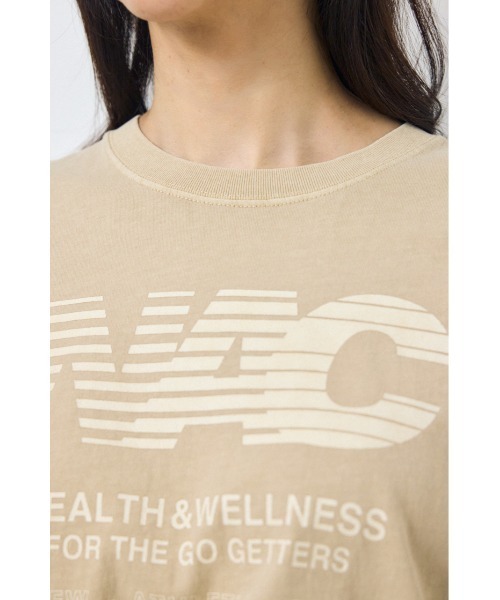 AZUL by moussy(アズールバイマウジー)の「NACピグメントプリントTシャツ(Tシャツ/カットソー・レディース・ベージュ/ライトブラック/オフホワイト・FREE)」の16枚目の写真