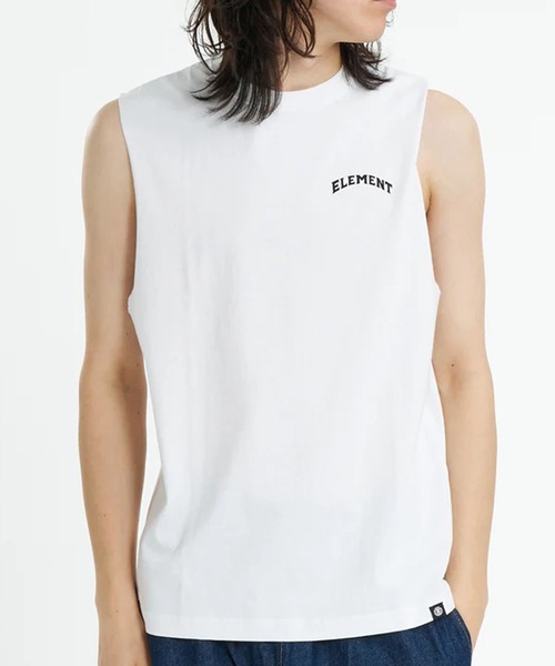 ELEMENT(エレメント)の「ELEMENT/エレメント タンクトップ TIMBER RIP NO SLEEVE BG021P02(タンクトップ・メンズ・ホワイト/ブラック/ブラック系その他・M/L/XL)」の4枚目の写真