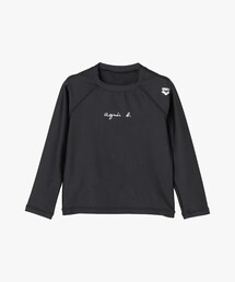 アニエス・ベー カットソー agnes b.（アニエスベー） tシャツ ボーダー コットン 七分袖 Tシャツ