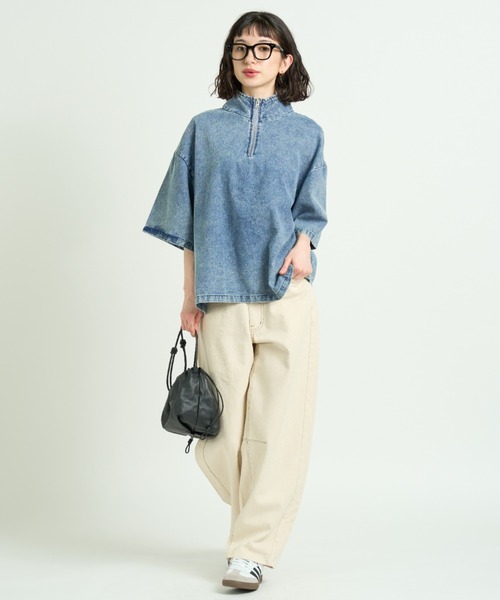 A.D.C.L.(エーディーシーエル)の「キナリ バレルパンツ(デニムパンツ・レディース・アイボリー・L/M)」の7枚目の写真