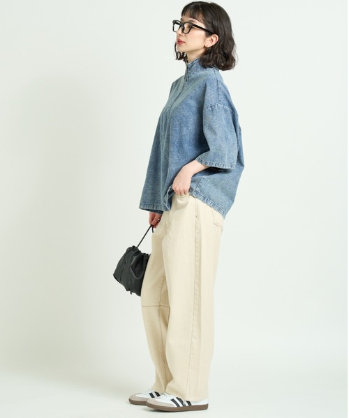 A.D.C.L.(エーディーシーエル)の「キナリ バレルパンツ(デニムパンツ・レディース・アイボリー・L/M)」の8枚目の写真