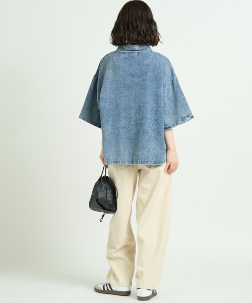 A.D.C.L.(エーディーシーエル)の「キナリ バレルパンツ(デニムパンツ・レディース・アイボリー・L/M)」の10枚目の写真