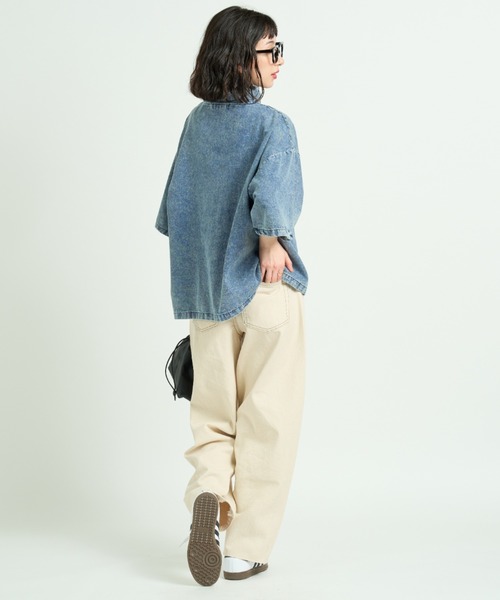 A.D.C.L.(エーディーシーエル)の「キナリ バレルパンツ(デニムパンツ・レディース・アイボリー・L/M)」の11枚目の写真