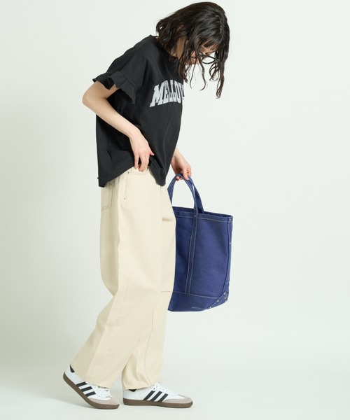 A.D.C.L.(エーディーシーエル)の「キナリ バレルパンツ(デニムパンツ・レディース・アイボリー・L/M)」の15枚目の写真