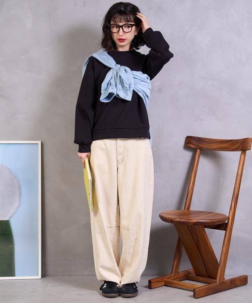 A.D.C.L.(エーディーシーエル)の「キナリ バレルパンツ(デニムパンツ・レディース・アイボリー・L/M)」の20枚目の写真