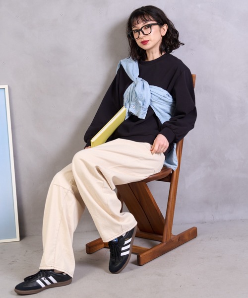 A.D.C.L.(エーディーシーエル)の「キナリ バレルパンツ(デニムパンツ・レディース・アイボリー・L/M)」の18枚目の写真