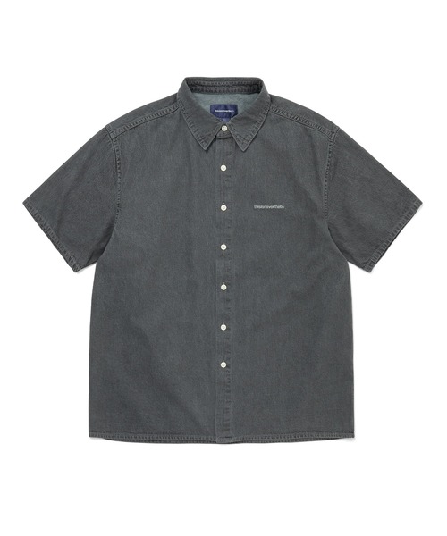 UNIVERSAL PRODUCTS×ディスイズネバーザット ナイロン シャツ セール】Washed Denim S/S Shirt（シャツ/ブラウス）｜thisisneverthat