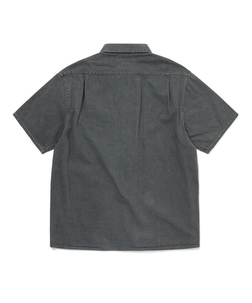 thisisneverthat(ディスイズネバーザット)の「Washed Denim S/S Shirt(シャツ/ブラウス・メンズ・ダークグレー・L/M/S/XL)」の3枚目の写真