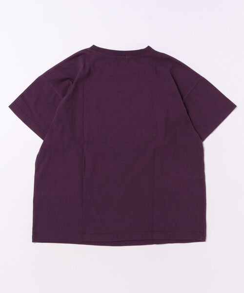 Daddy Oh Daddy(ダディーオーダディー)の「【ジュニアあり】【綿100%】ロゴワッペン半袖Tシャツ(Tシャツ/カットソー・キッズ・パープル/ベージュ・150/140/130/110/160/120/100)」の9枚目の写真