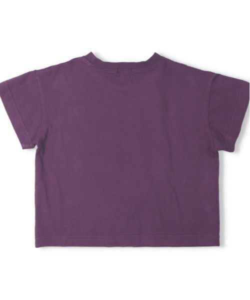 Daddy Oh Daddy(ダディーオーダディー)の「【ジュニアあり】【綿100%】ロゴワッペン半袖Tシャツ(Tシャツ/カットソー・キッズ・パープル/ベージュ・150/140/130/110/160/120/100)」の3枚目の写真