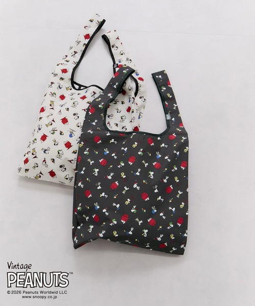 le cercle ADAM ET ROPE'（ルセルクルアダムエロペ）の「PEANUTS × FRUITOFTHEROOM　エコBAG（トートバッグ・レディース・スミクロ/イエロー系その他2/ホワイト系その他2・FREE）」の3枚目の写真